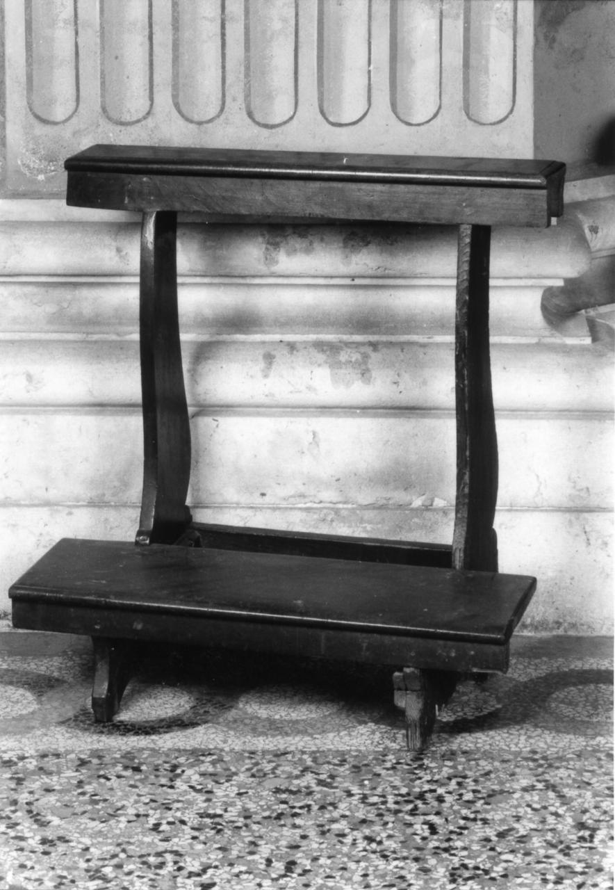 inginocchiatoio - bottega emiliana (sec. XIX)