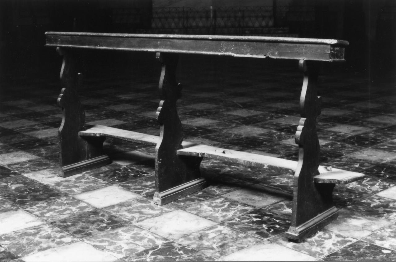 banco da chiesa, serie - bottega emiliana (secc. XVIII/ XIX)