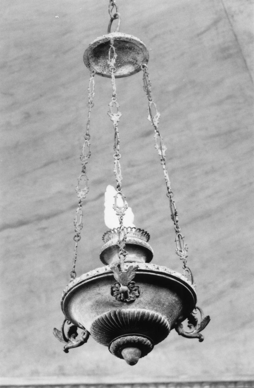 lampada pensile - bottega emiliana (sec. XIX)