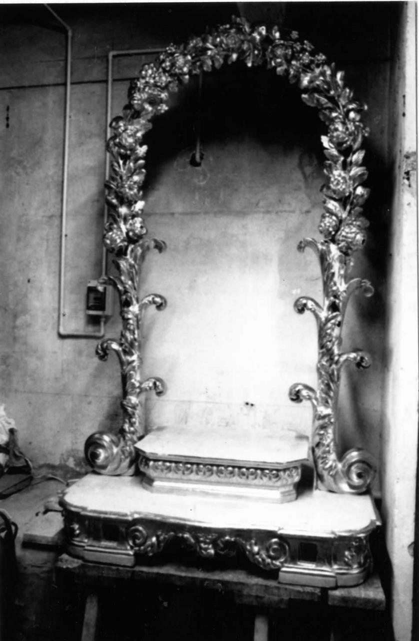 trono per esposizione eucaristica di Guatteri Francesco, Guatteri Prospero (seconda metà sec. XVIII)
