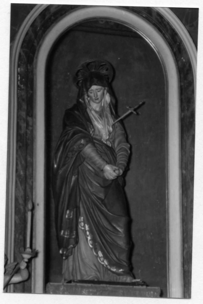 Madonna Addolorata (statua) di Collina Giovanni detto Ballanti Graziani (bottega) (sec. XIX)