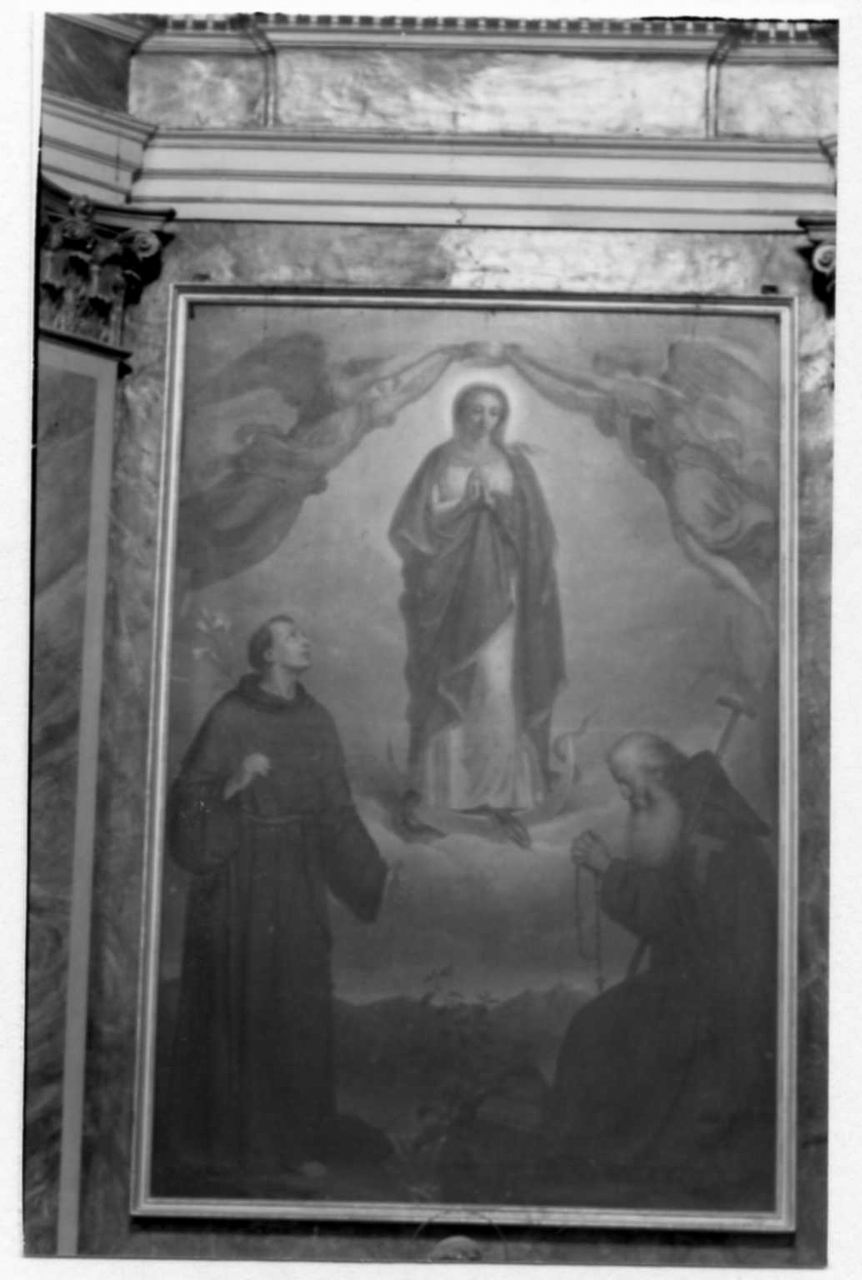 Madonna Immacolata e Santi (dipinto) di Zatti Carlo (seconda metà sec. XIX)