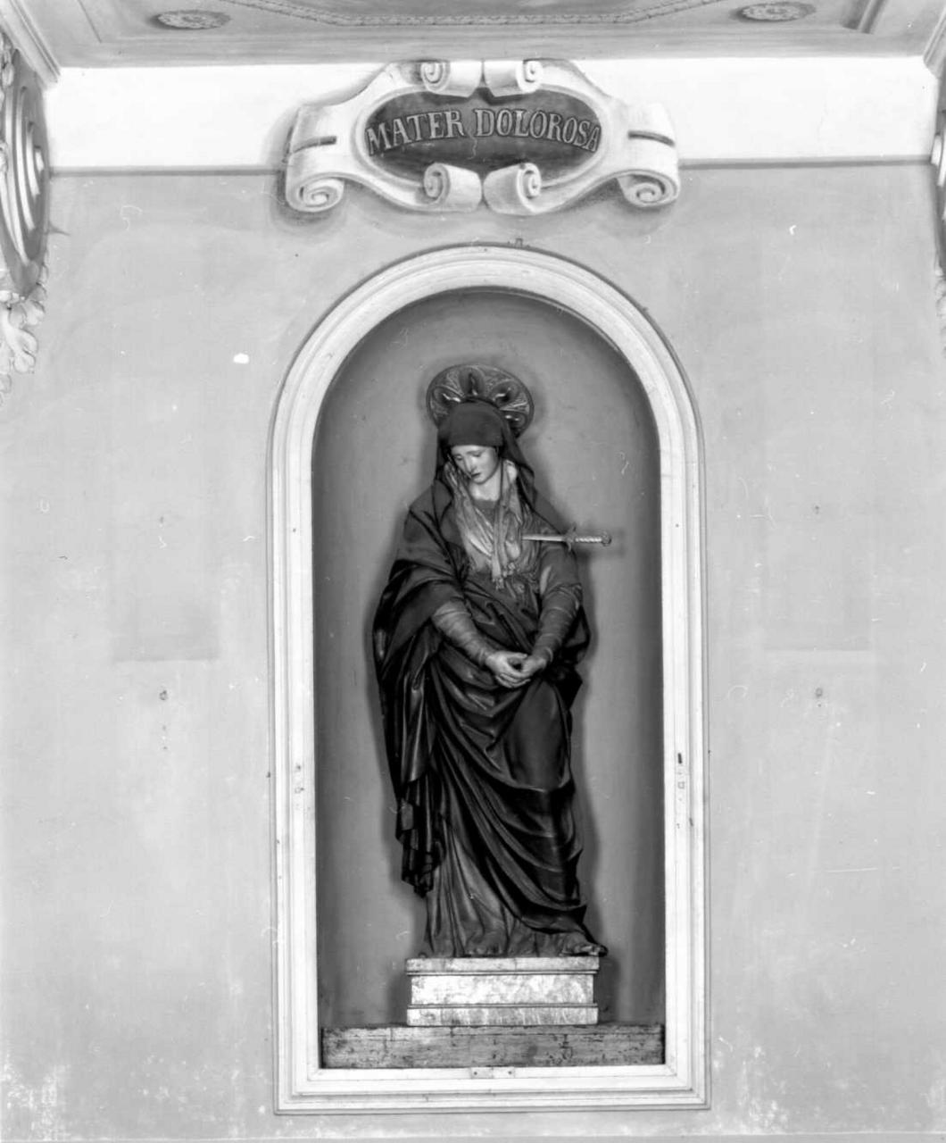 Madonna Addolorata (statua) di Ballanti Graziani Giovanni Battista (sec. XIX)
