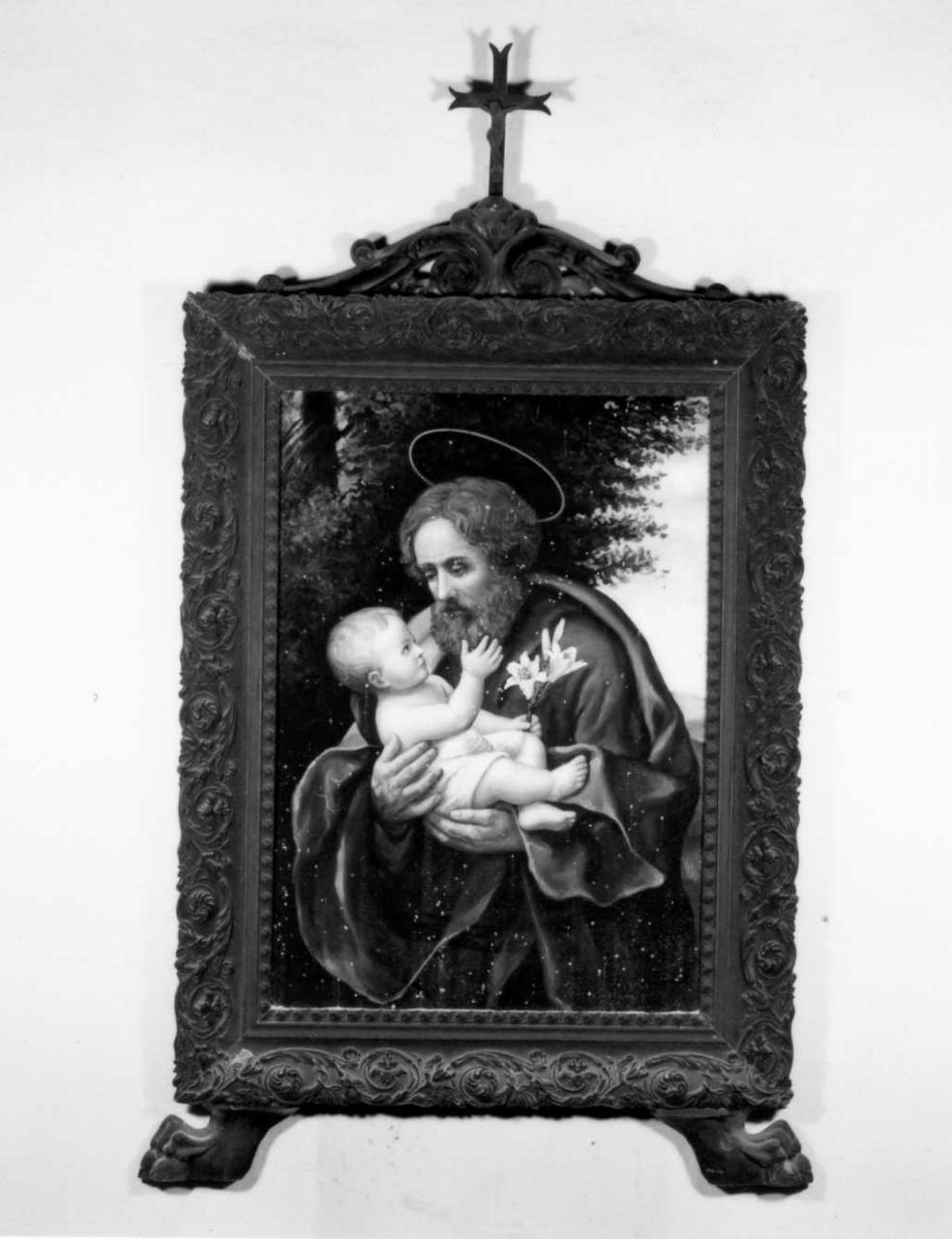 San Giuseppe e Gesù Bambino (dipinto) - ambito emiliano (primo quarto sec. XX)