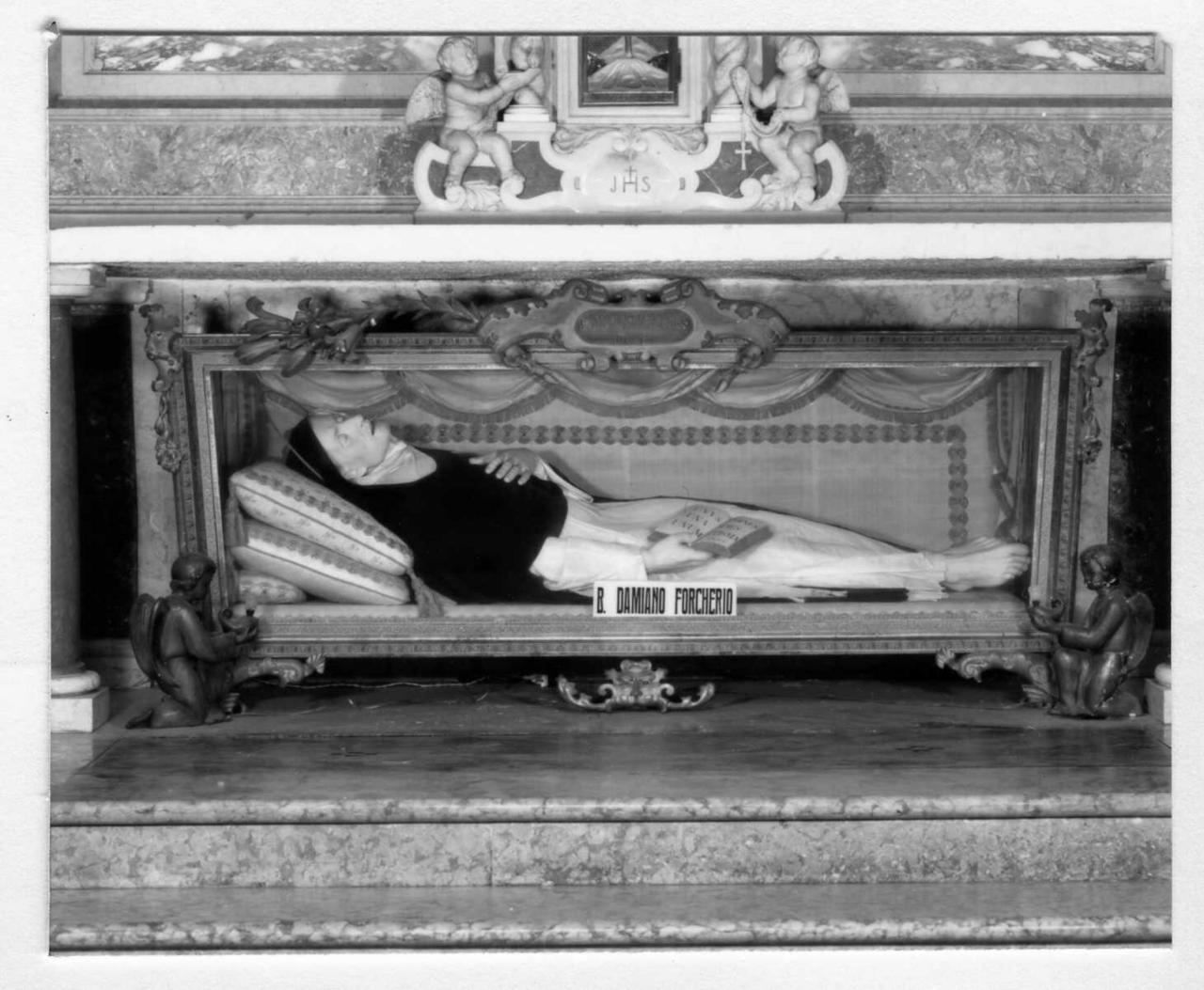 reliquiario a teca - a urna - bottega emiliana (sec. XIX)