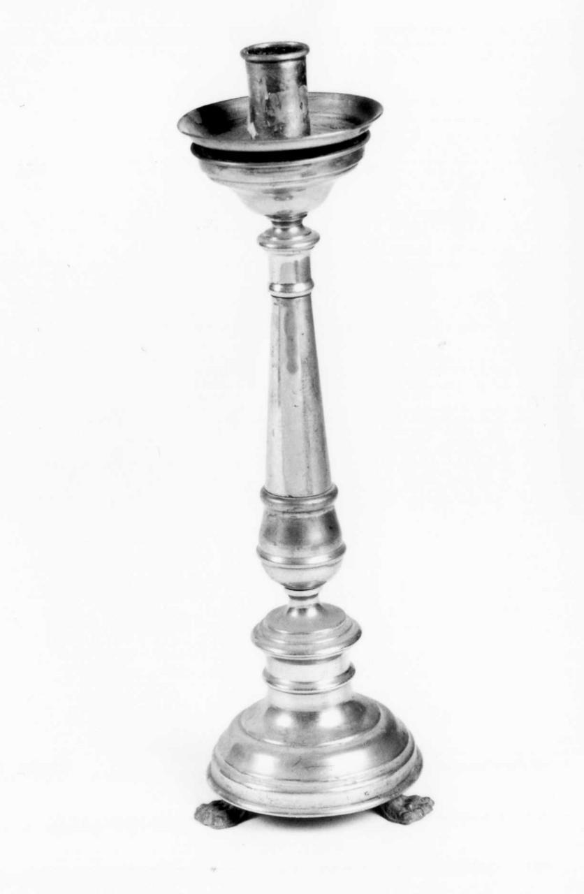 candeliere d'altare, serie - bottega emiliana (prima metà sec. XX)