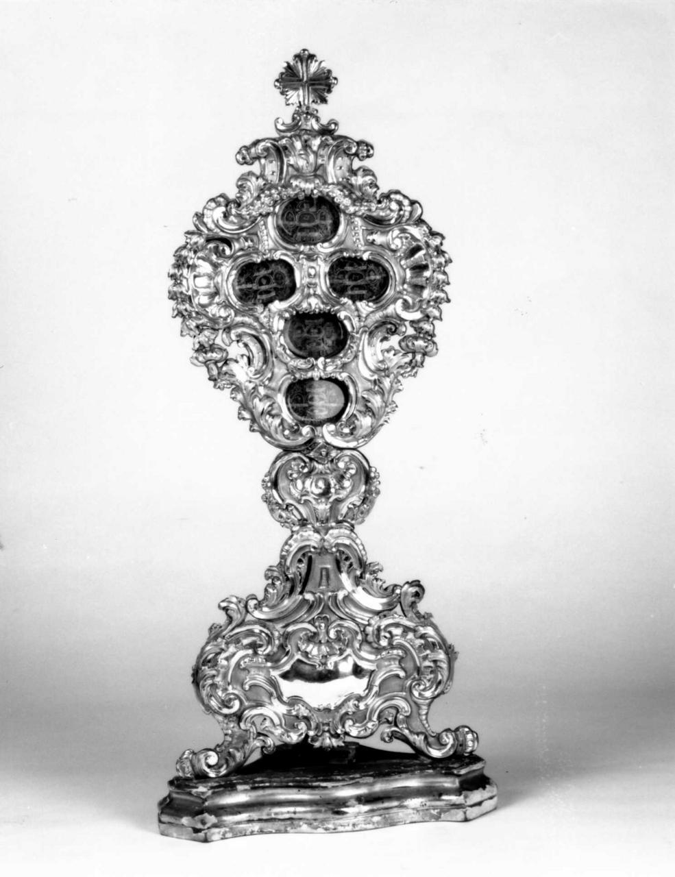 reliquiario - a ostensorio - bottega romana (ultimo quarto sec. XVIII)