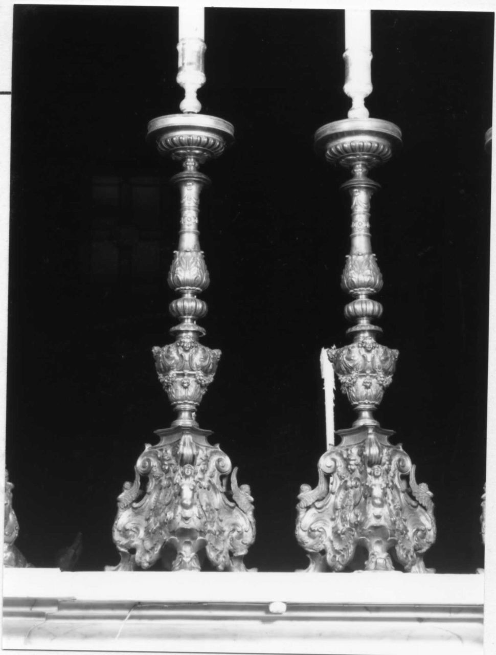 candeliere d'altare, serie di Magnavacchi Giuseppe (seconda metà sec. XVIII)