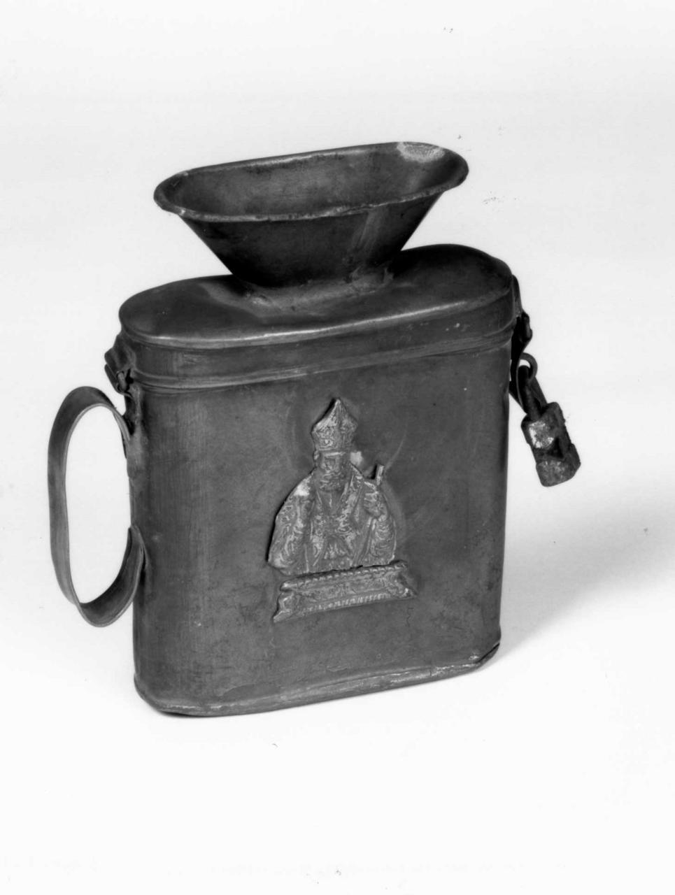 bussolotto per elemosine - bottega reggiana (prima metà, ultimo quarto sec. XVI, sec. XIX)