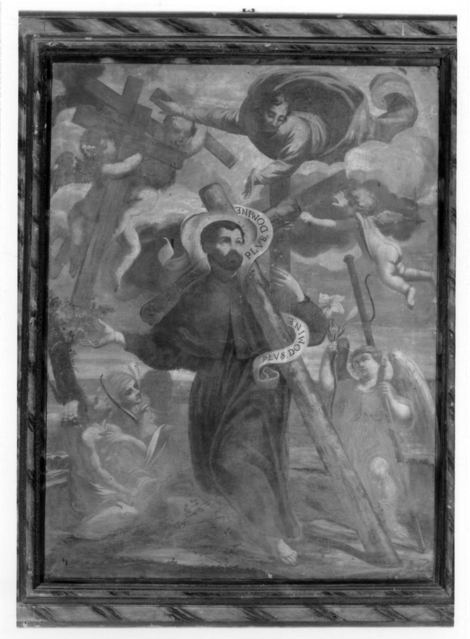 San Francesco Saverio con angeli e indigeni (dipinto) - ambito emiliano (fine/inizio secc. XVII/ XVIII)