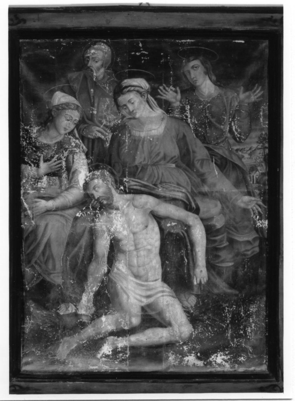 compianto su Cristo morto (dipinto) di Magnanini Ascanio, Magnanini Pellegrino (secc. XVI/ XVII)