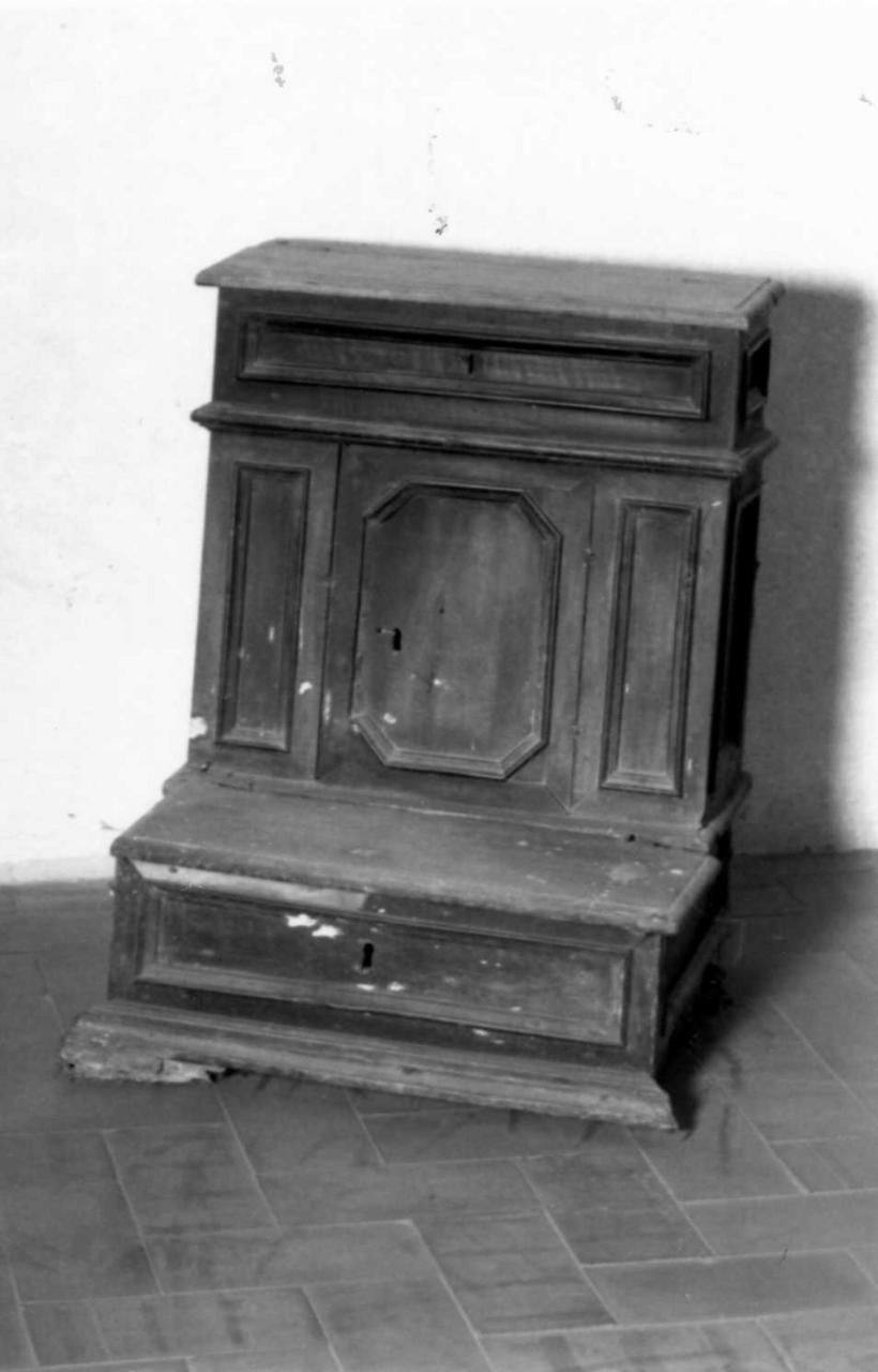 inginocchiatoio - bottega emiliana (sec. XVII)