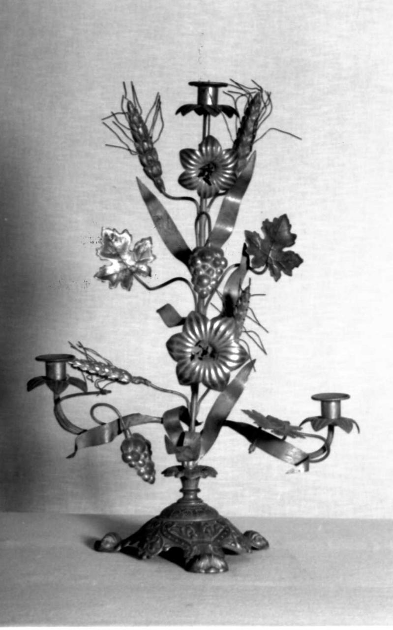 candelabro, serie - bottega emiliana (sec. XIX)