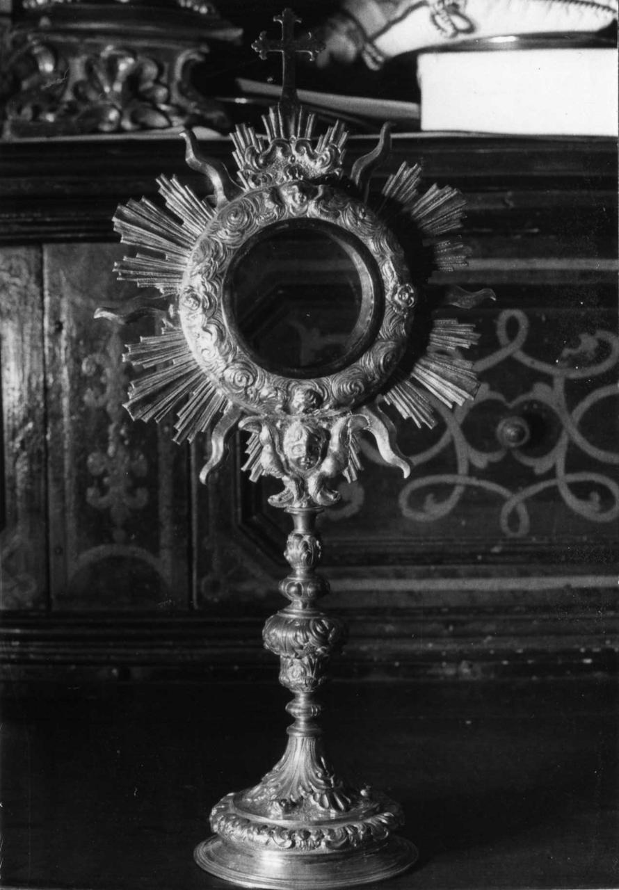 ostensorio - a raggiera - bottega emiliana (fine sec. XVII)