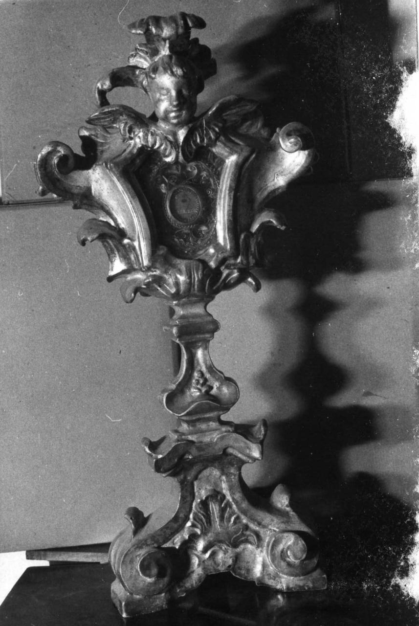 reliquiario - a ostensorio, serie - bottega reggiana (sec. XVIII)