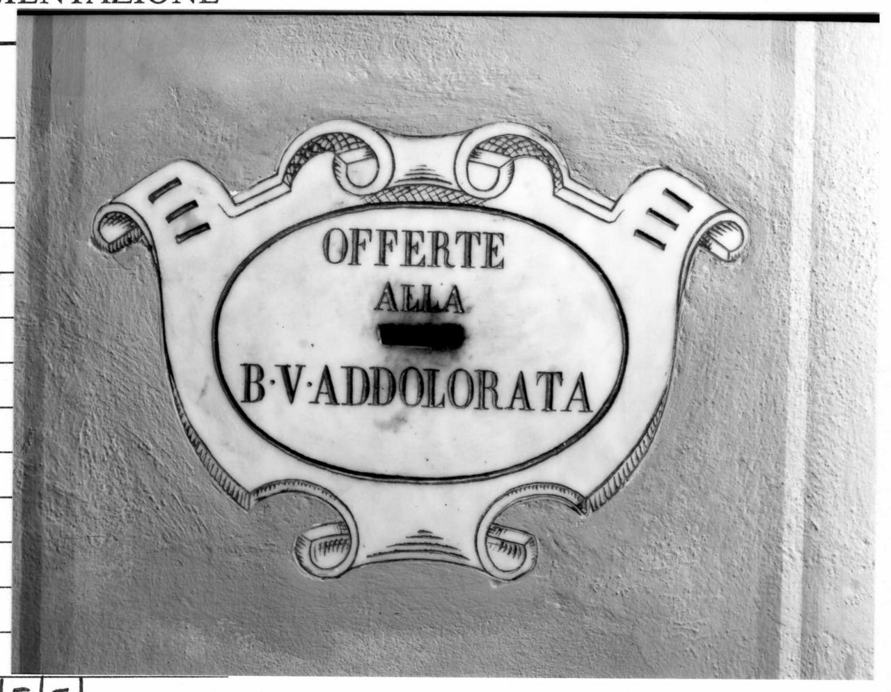 cassetta per elemosine, serie - bottega reggiana (prima metà sec. XIX)