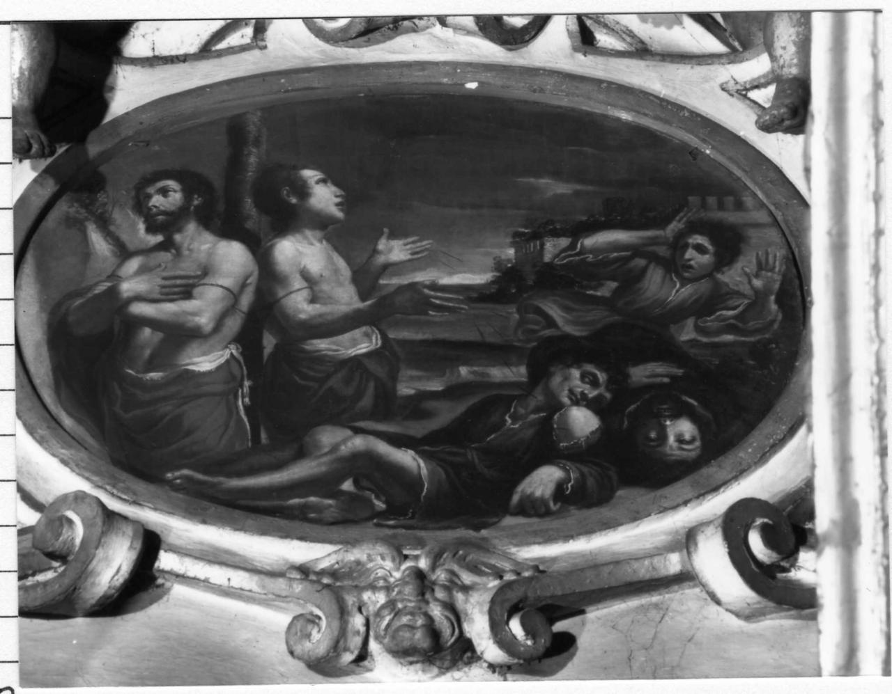 martirio di San Crispino e San Crispiniano (dipinto, elemento d'insieme) di Desani Pietro (sec. XVII)