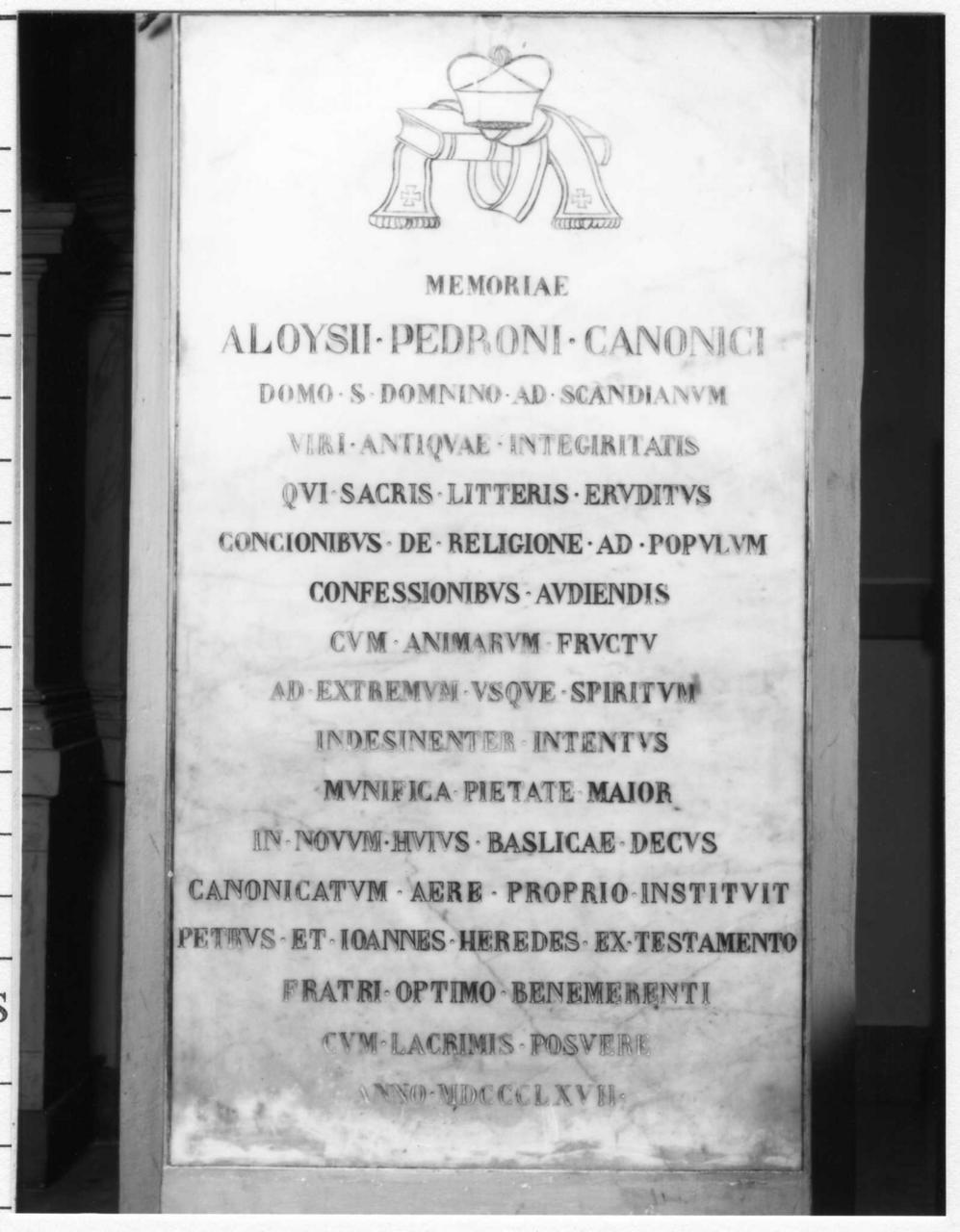 lapide commemorativa - bottega reggiana (sec. XIX)