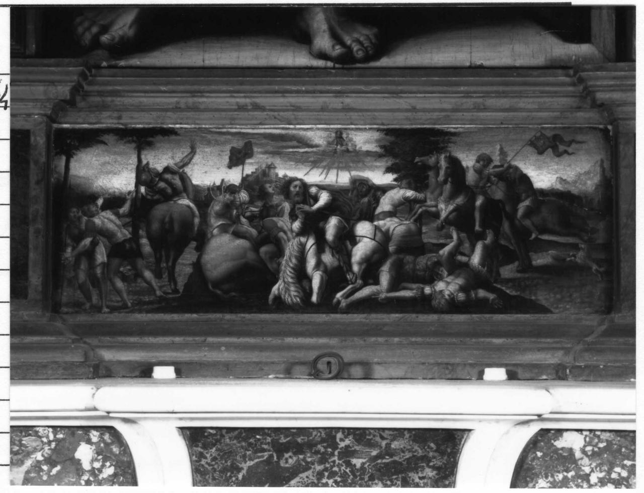 conversione di San Paolo (dipinto) di Zacchetti Bernardino (sec. XVI)