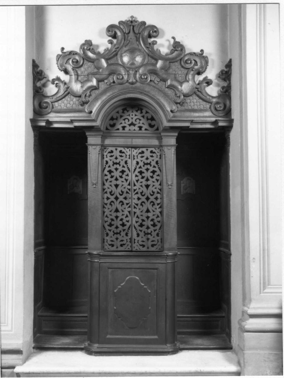 confessionale - bottega reggiana (primo quarto sec. XVIII)
