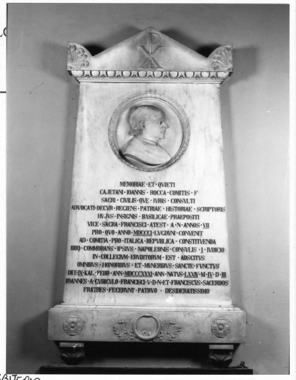 lapide commemorativa - bottega reggiana (sec. XIX)