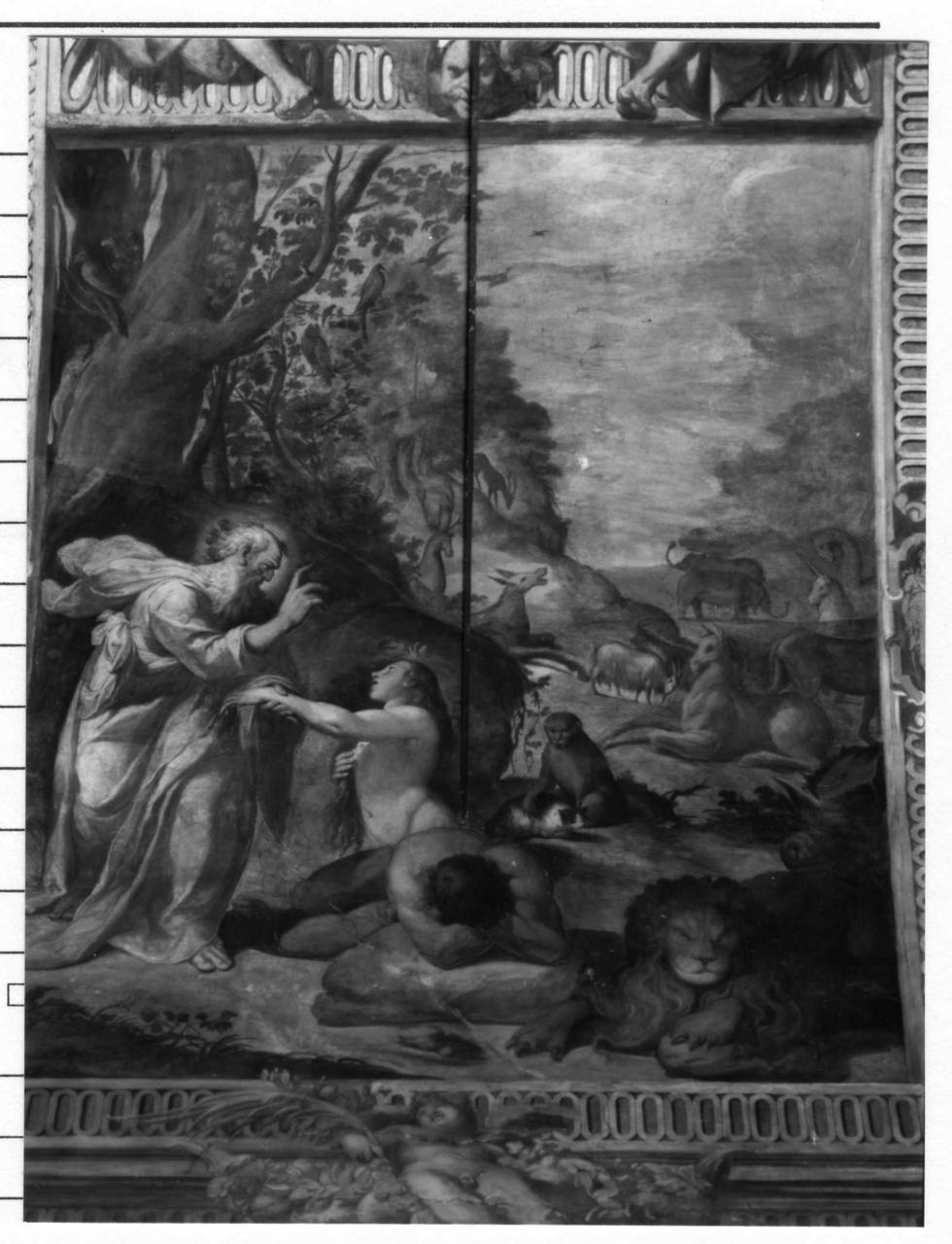 creazione di Eva (dipinto, elemento d'insieme) di Procaccini Camillo (sec. XVI)