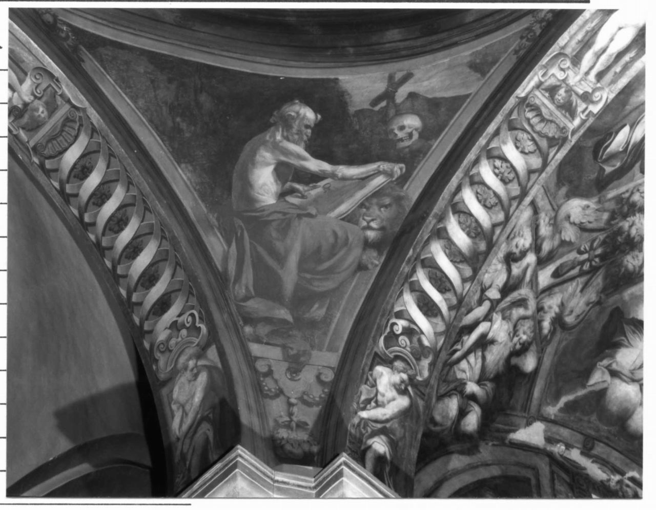San Girolamo (dipinto, complesso decorativo) di Manicardi Cirillo (ultimo quarto sec. XIX)