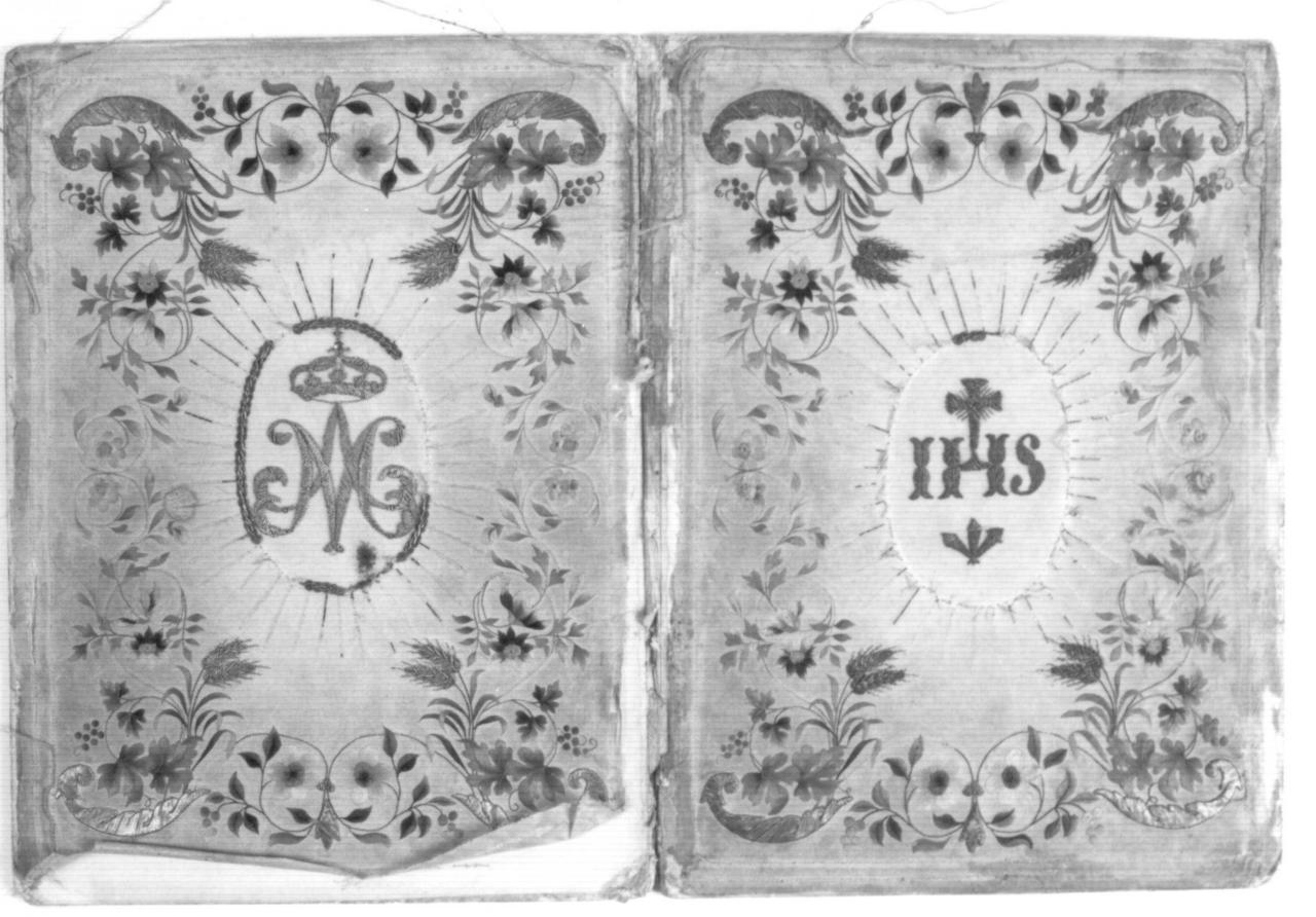 coperta di libro liturgico - manifattura italiana (fine sec. XVIII, sec. XIX)