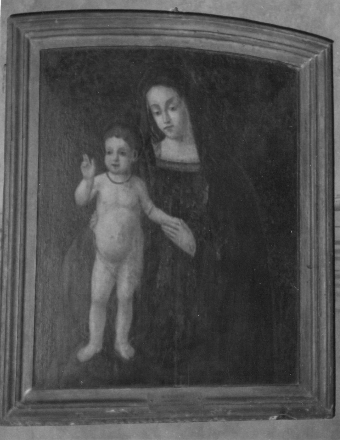 Madonna con Bambino (dipinto) di Loschi Bernardino (inizio sec. XVI)