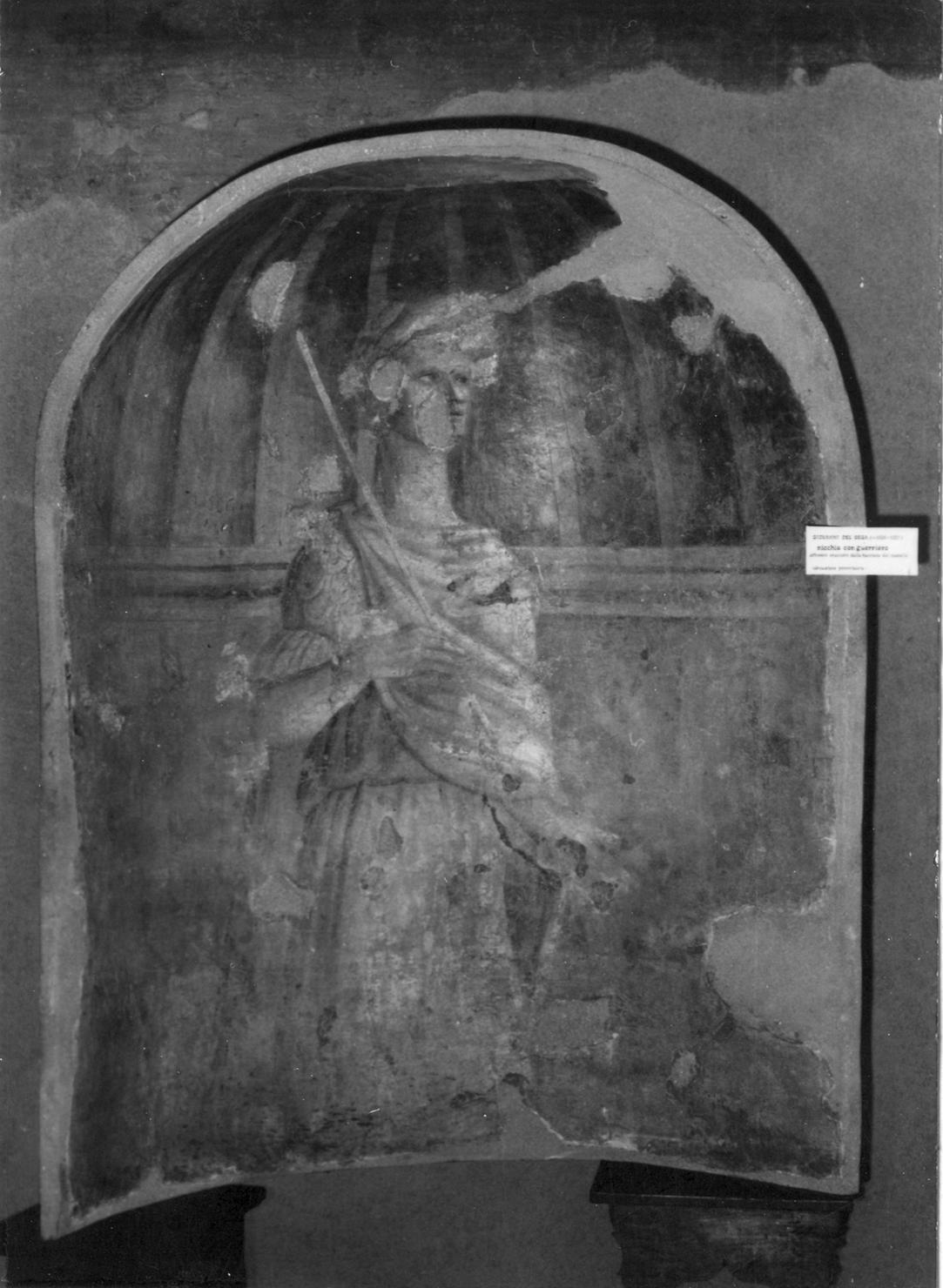 statua di imperatore romano (dipinto) di Sega Giovanni del (sec. XVI)