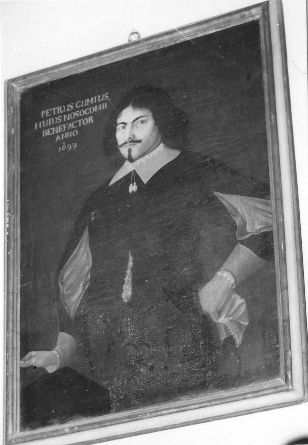 ritratto di Pietro Comi (dipinto) - ambito carpigiano (prima metà sec. XVII)