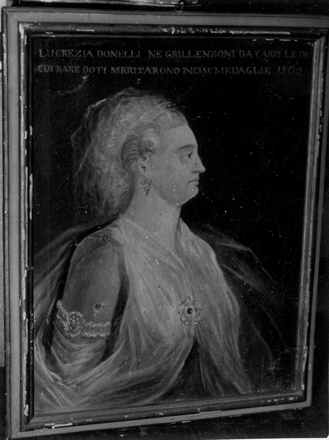 ritratto di Lucrezia Donelli Grillenzoni (dipinto) di Montanari Antonio detto Postetta (seconda metà sec. XVIII)