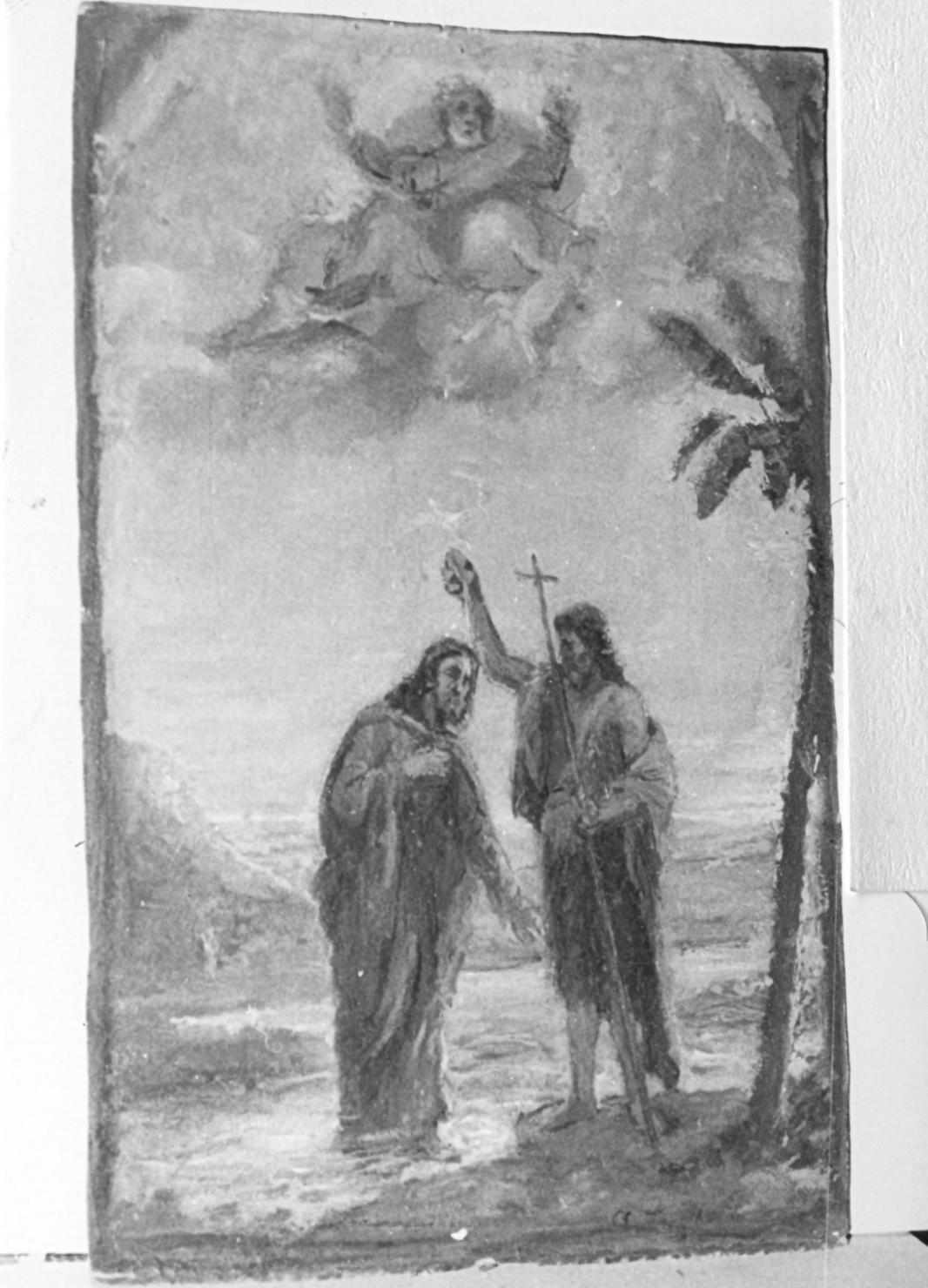 battesimo di Cristo (dipinto) di Lugli Albano (inizio sec. XX)