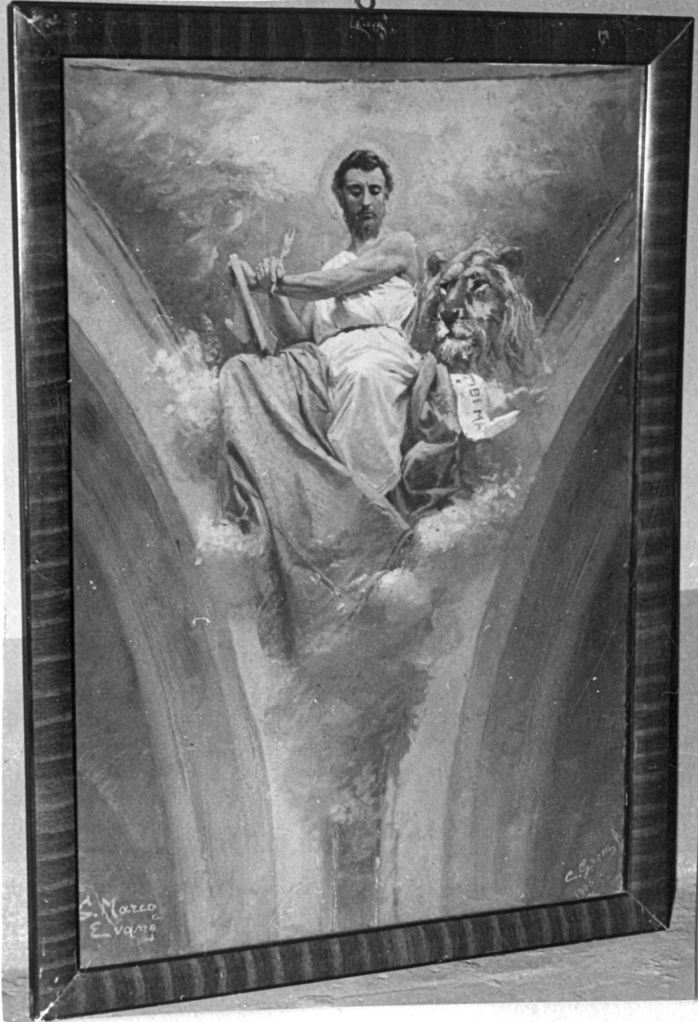 San Marco Evangelista (dipinto) di Grossi Carlo (sec. XX)