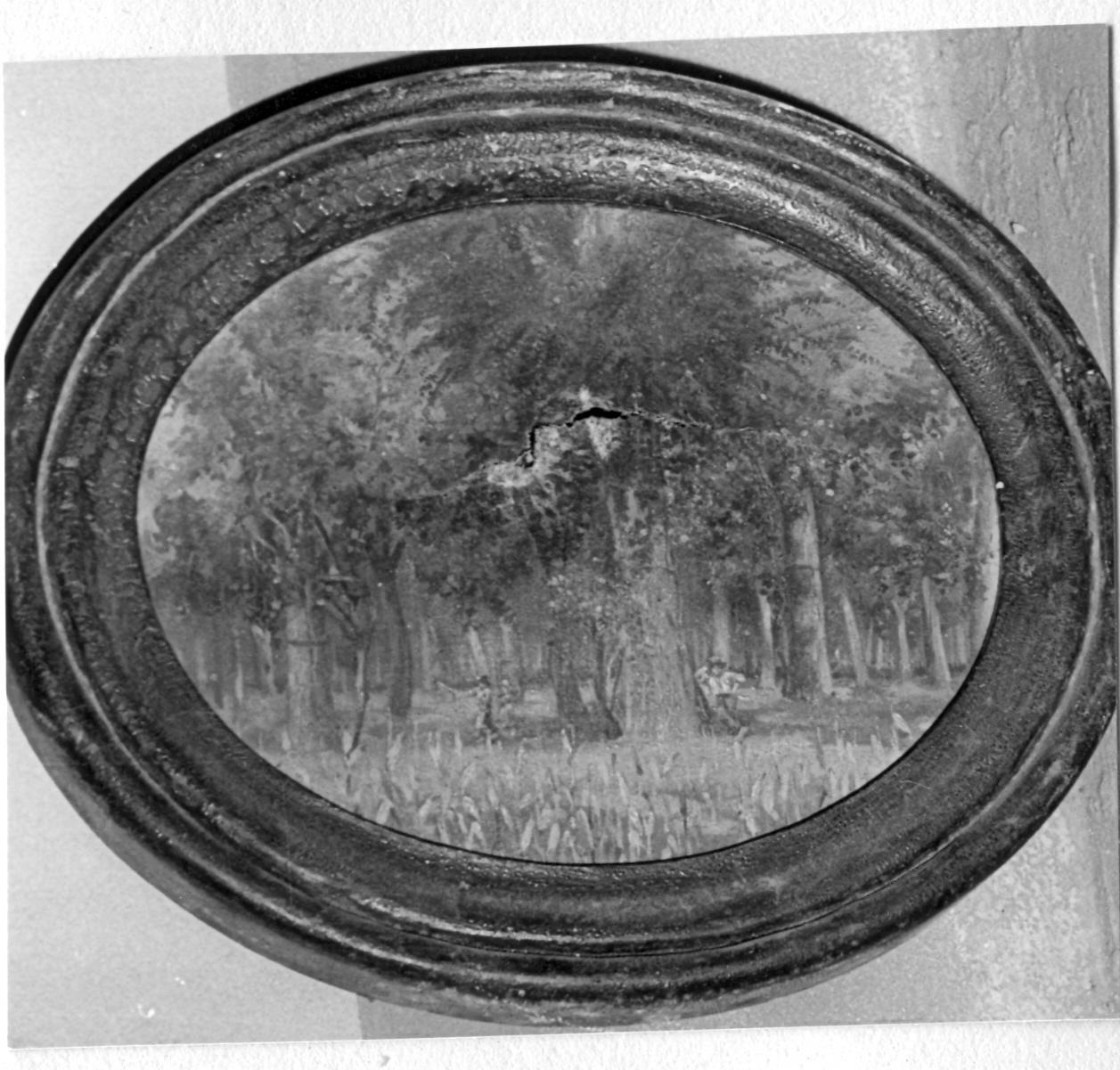 alberi e viti (dipinto) di Lugli Argimiro (seconda metà sec. XIX)