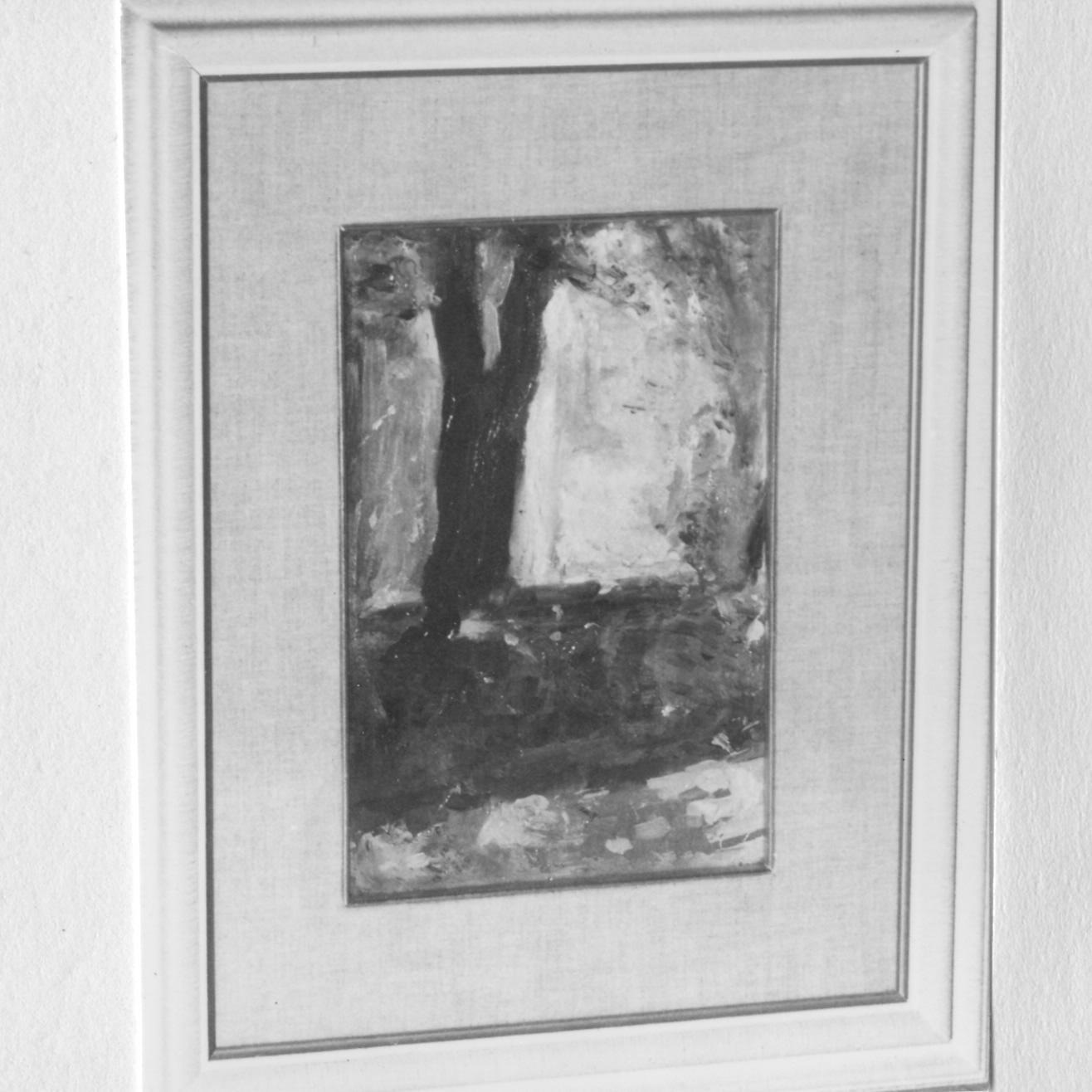 angolo di giardino (dipinto) di Messori Orfeo (primo quarto sec. XX)