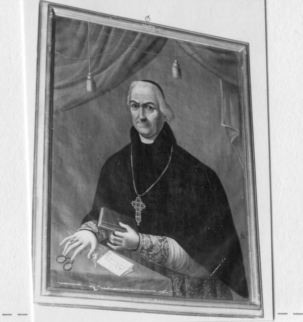 ritratto di monsignore Adeodato Caleffi (dipinto) di Bianchini Ciarlini Ippolito (sec. XIX)