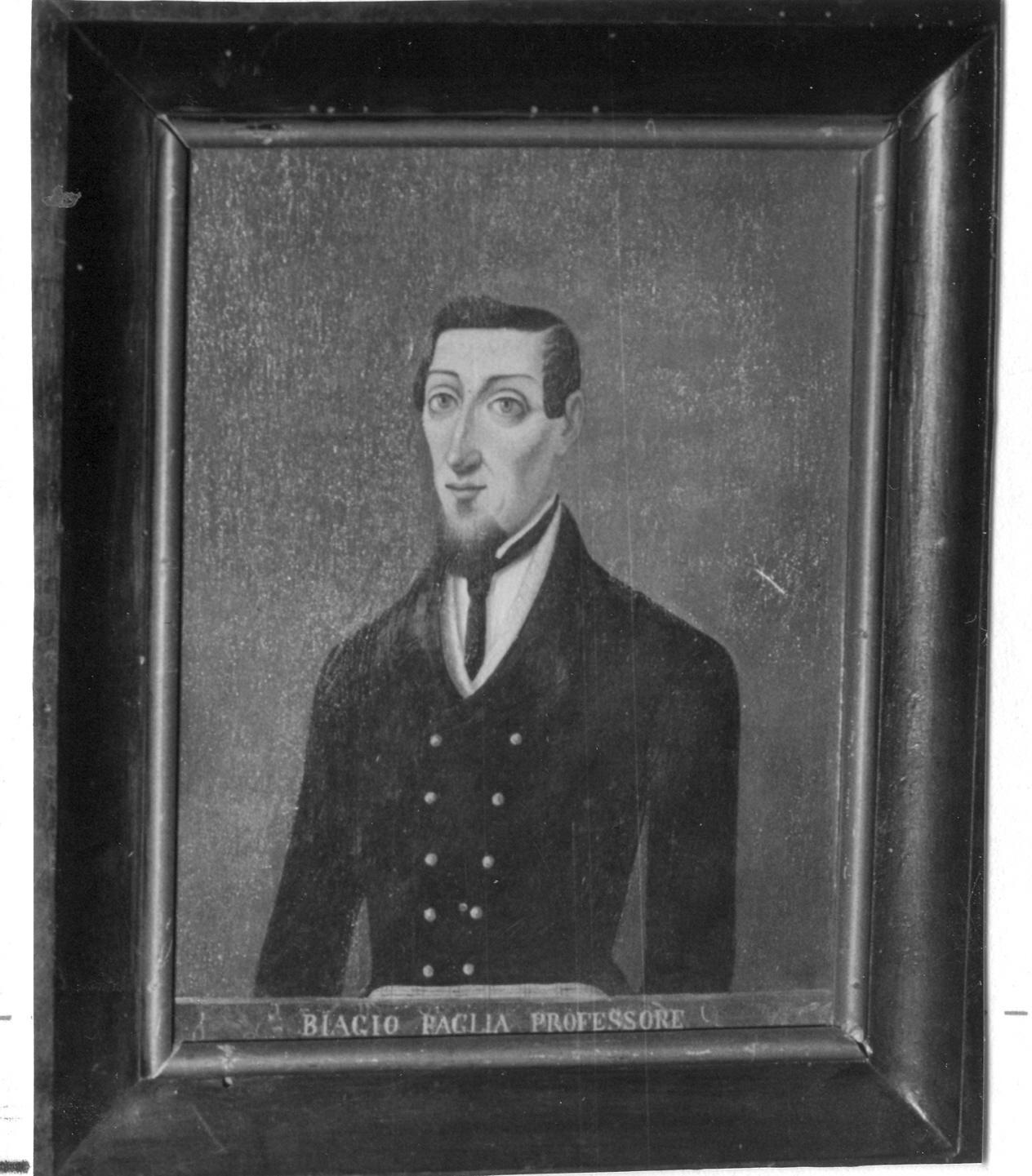 ritratto di Biagio Paglia (dipinto) di Bianchini Ciarlini Ippolito (sec. XIX)