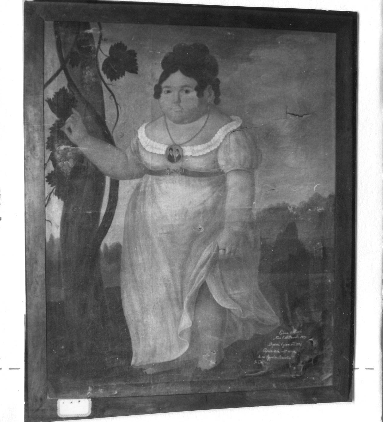 ritratto di Elena Ascari (dipinto) di Bianchini Ciarlini Ippolito (sec. XIX)