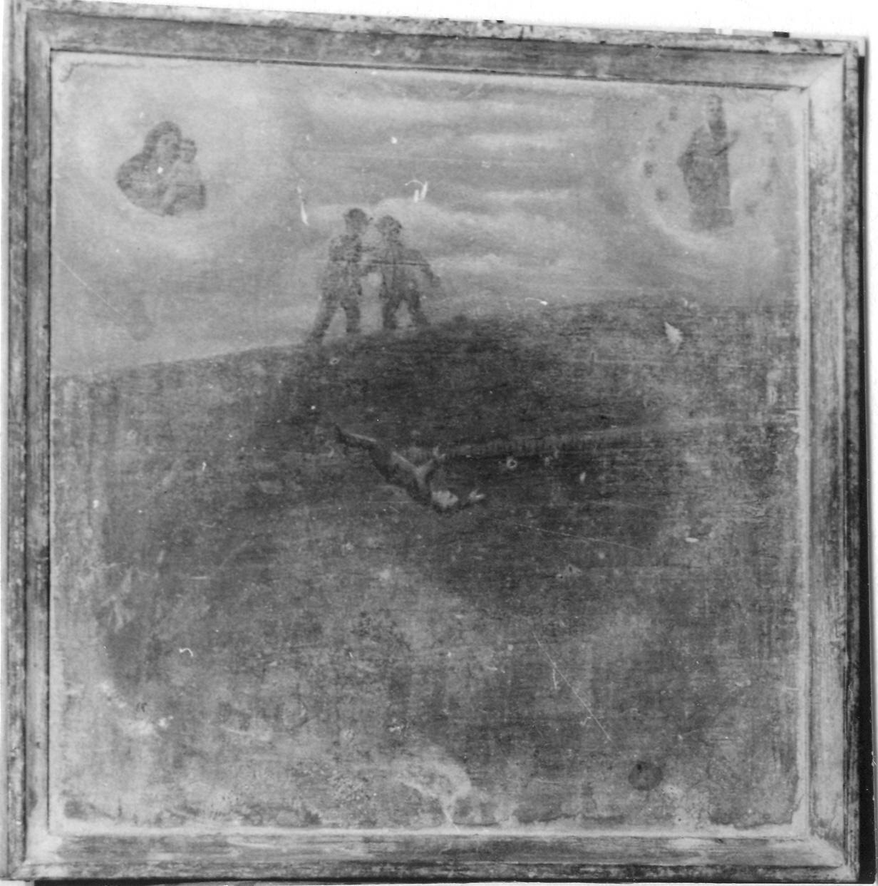 caduta dalle mura di Carpi (ex voto) - ambito carpigiano (sec. XIX)