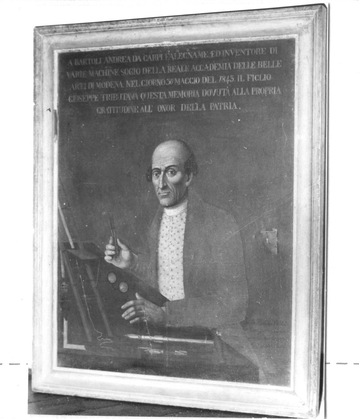 ritratto di Andrea Bartoli (dipinto) di Bianchini Ciarlini Ippolito (sec. XIX)