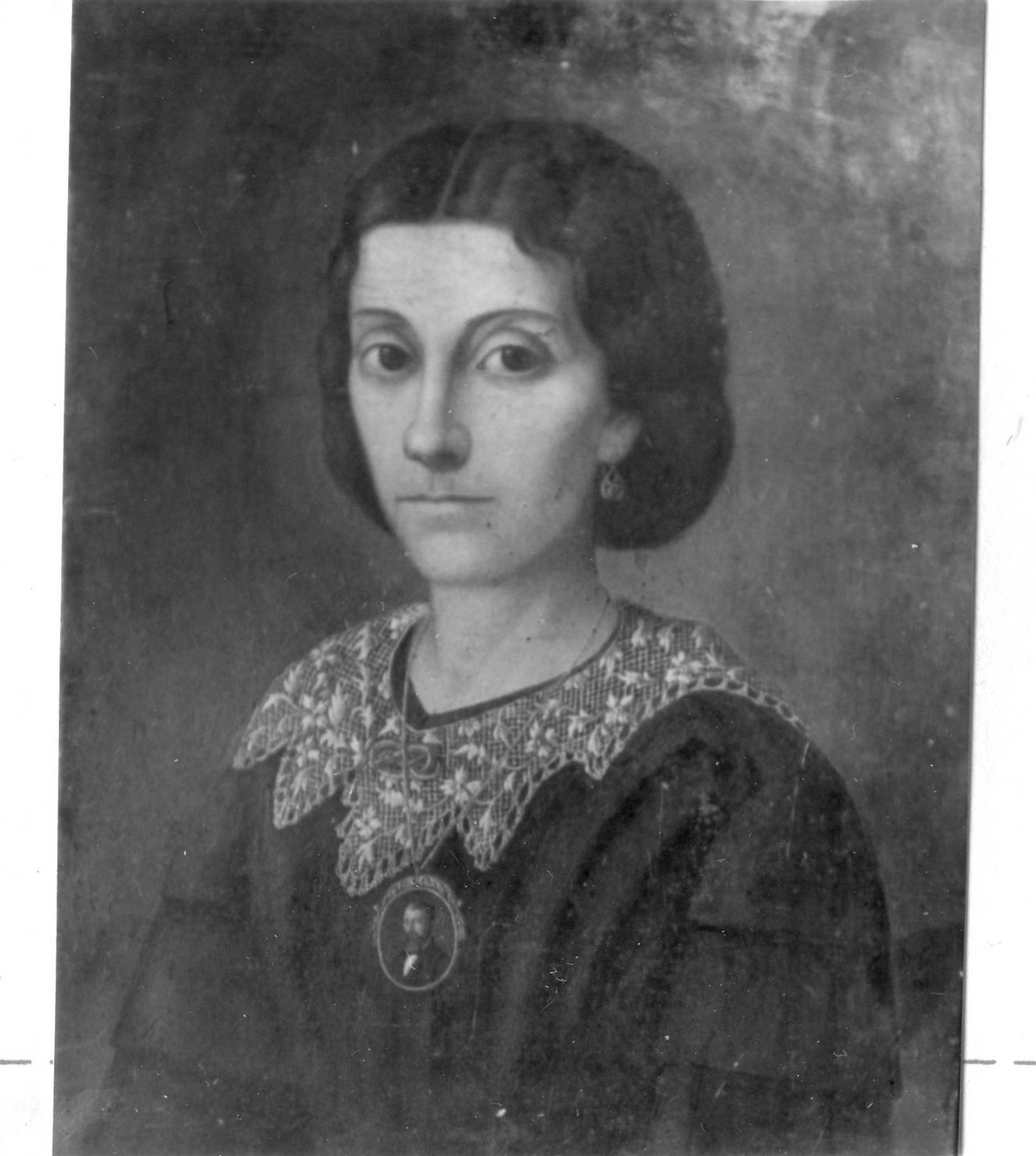 ritratto di donna (dipinto) di Brusati Amabilio (sec. XIX)