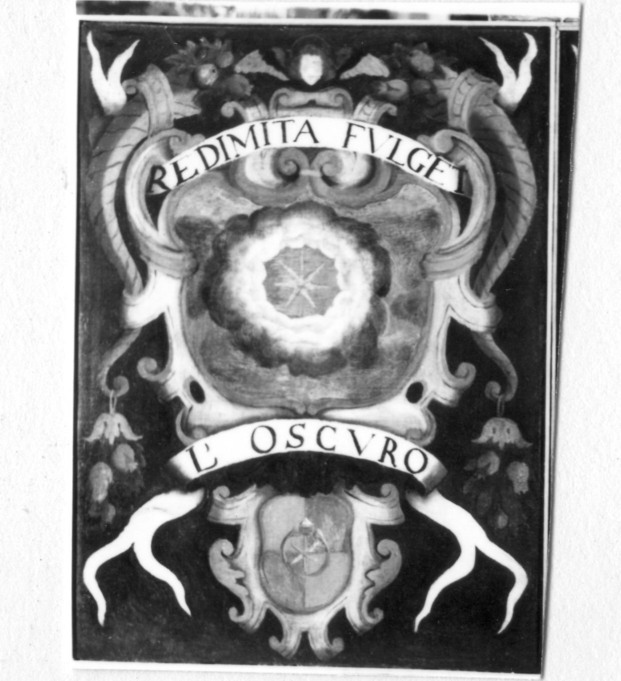 impresa e stemma di accademico degli Apparenti (dipinto) - ambito carpigiano (metà sec. XVII)