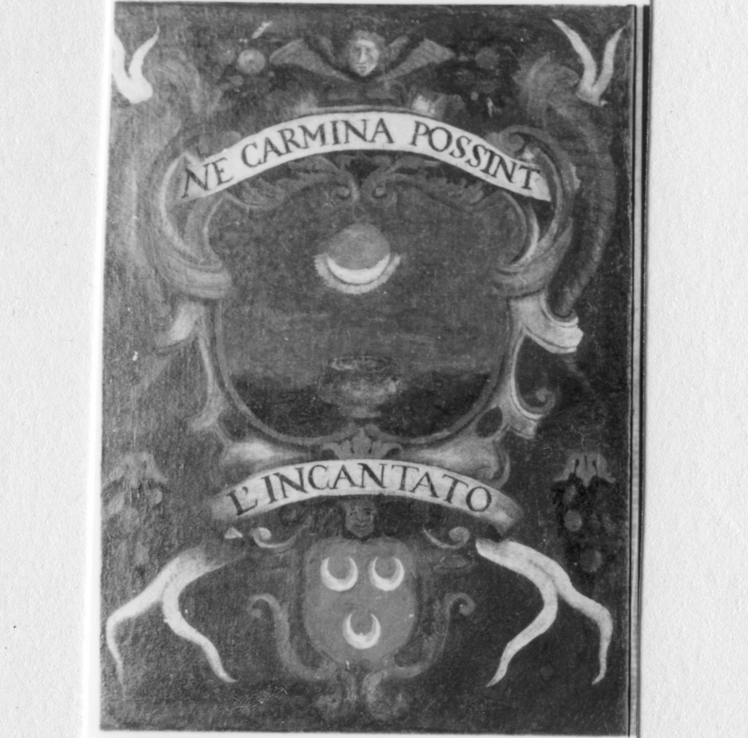 impresa e stemma di accademico degli Apparenti (dipinto) - ambito carpigiano (metà sec. XVII)