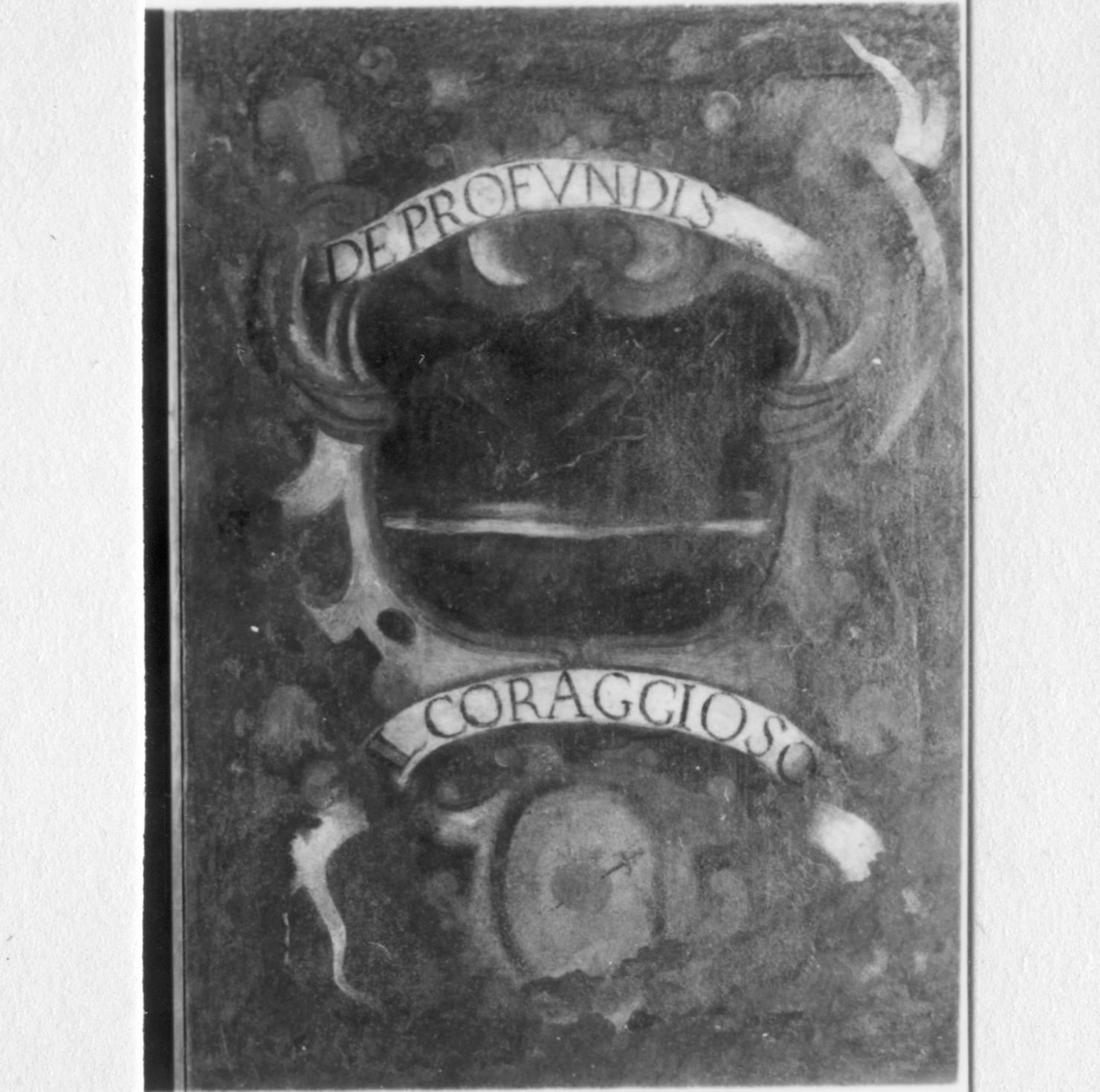 impresa e stemma di accademico degli Apparenti (dipinto) - ambito carpigiano (metà sec. XVII)