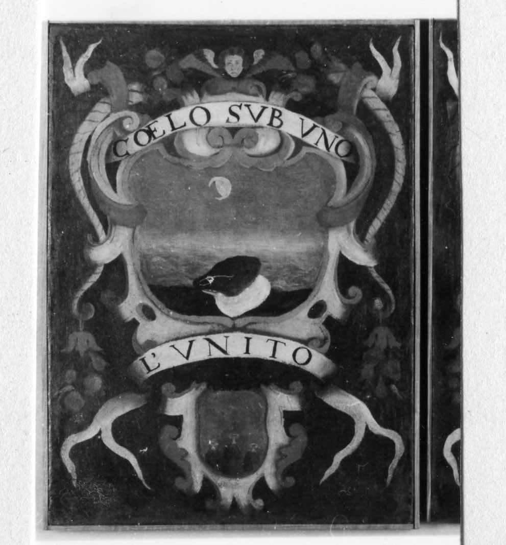 impresa e stemma di accademico degli Apparenti (dipinto) - ambito carpigiano (metà sec. XVII)