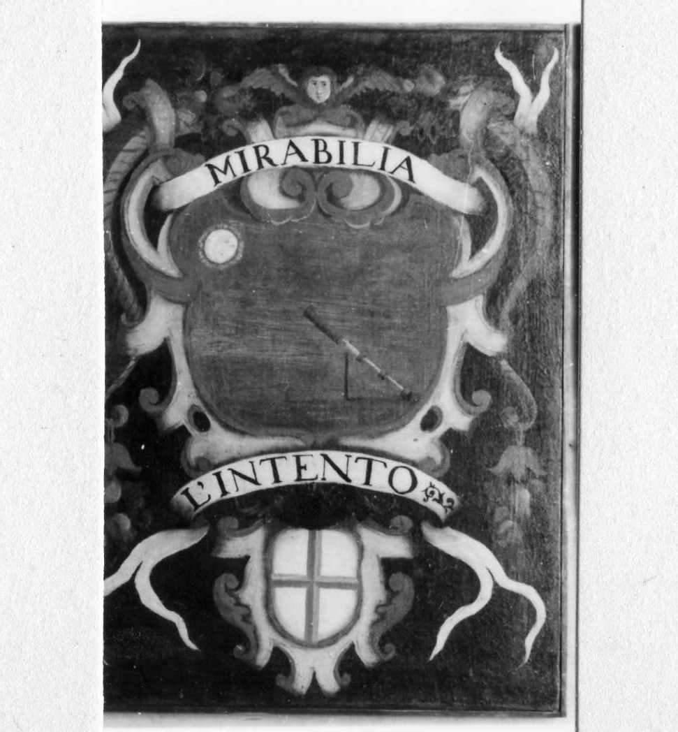 impresa e stemma di accademico degli Apparenti (dipinto) - ambito carpigiano (metà sec. XVII)