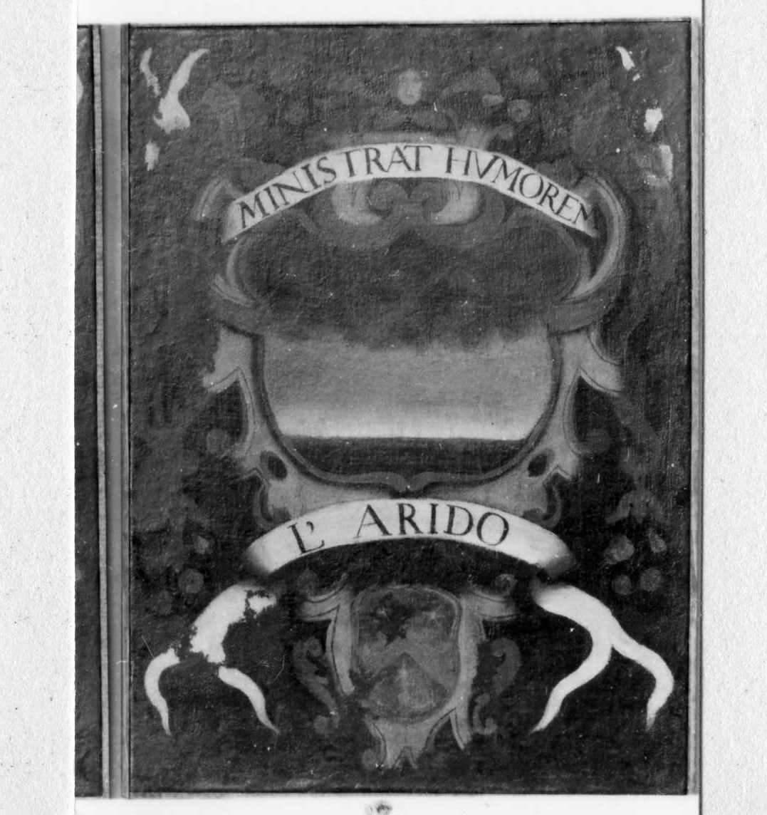 impresa e stemma di accademico degli Apparenti (dipinto) - ambito carpigiano (metà sec. XVII)