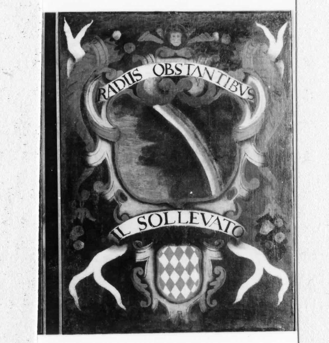 impresa e stemma di accademico degli Apparenti (dipinto) - ambito carpigiano (metà sec. XVII)