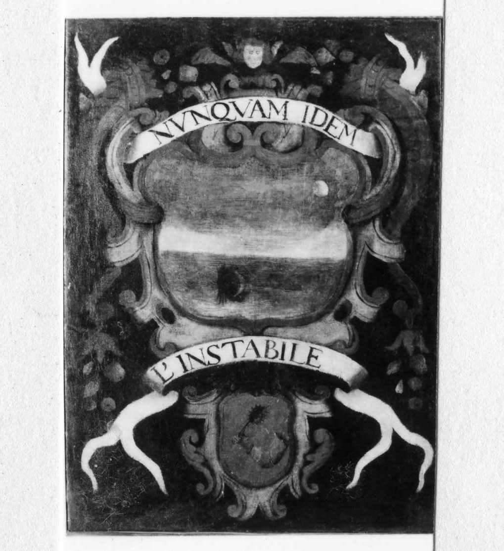 impresa e stemma di accademico degli Apparenti (dipinto) - ambito carpigiano (metà sec. XVII)